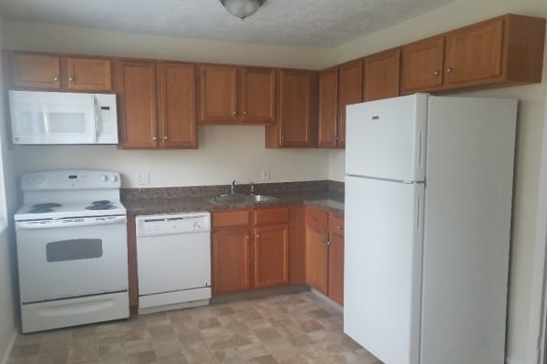 Kitchen interior at Encore 99 in East Haven, Connecticut