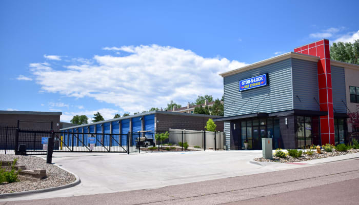 The road leading up to and front entrance of a STOR-N-LOCK Self Storage location