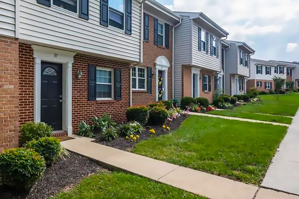 Exterior view at Olde Forge Townhomes in Perry Hall, Maryland