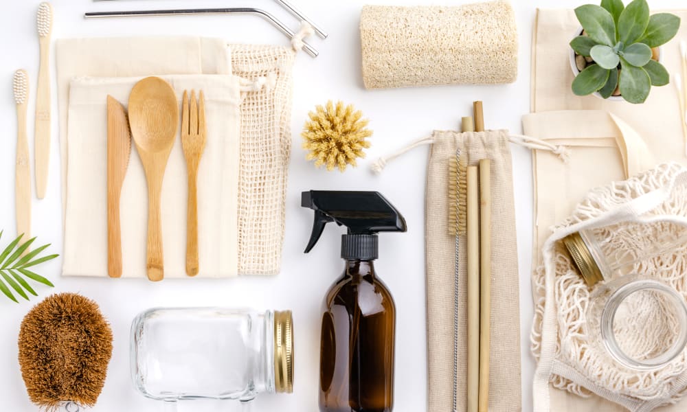 Eco friendly grooming tools at Residences at 8 East Huron in Chicago, Illinois