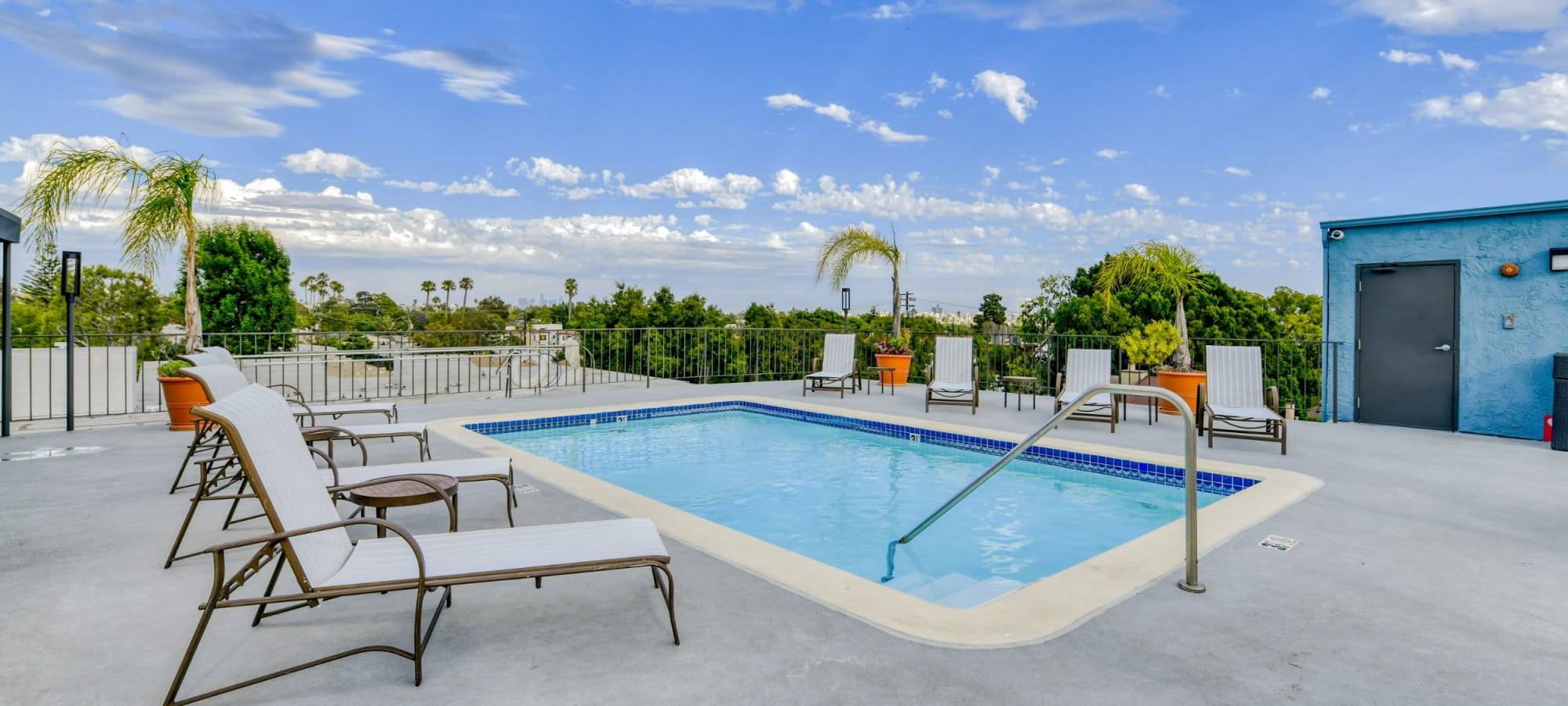 Beautiful pool at Villa Esther, West Hollywood, California