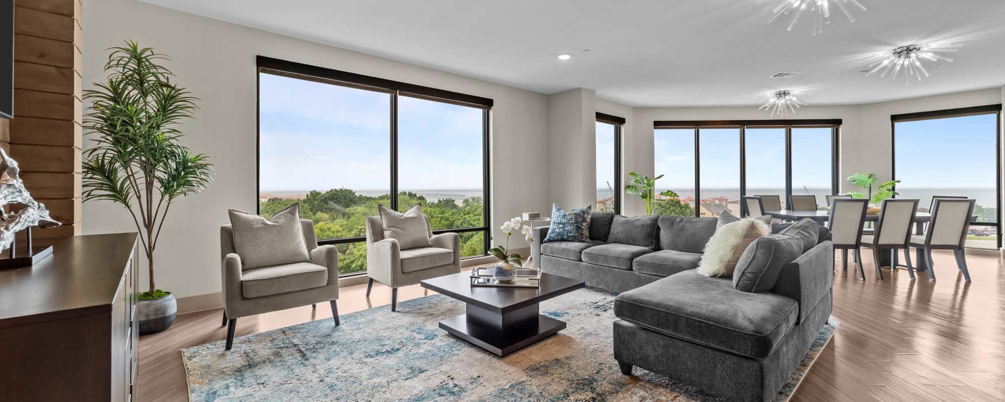 Skyview lounge at Harbor Hill in Rockwall, Texas