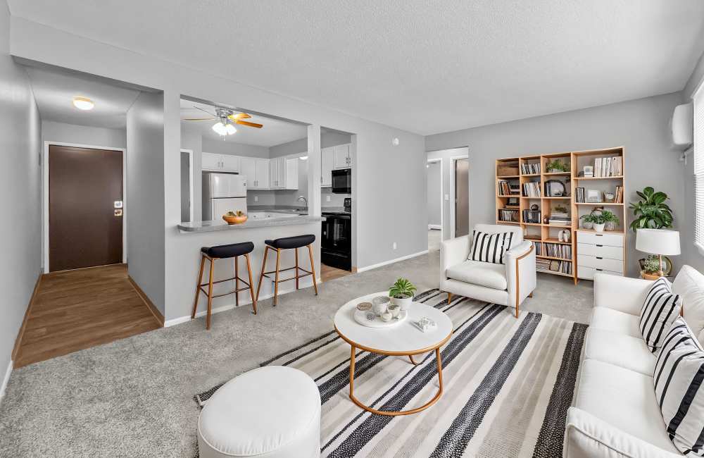 Living room at Trilein Village in Ankeny, Iowa 