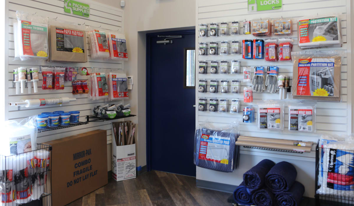 Packing supplies at Midgard Self Storage in Jacksonville, FL