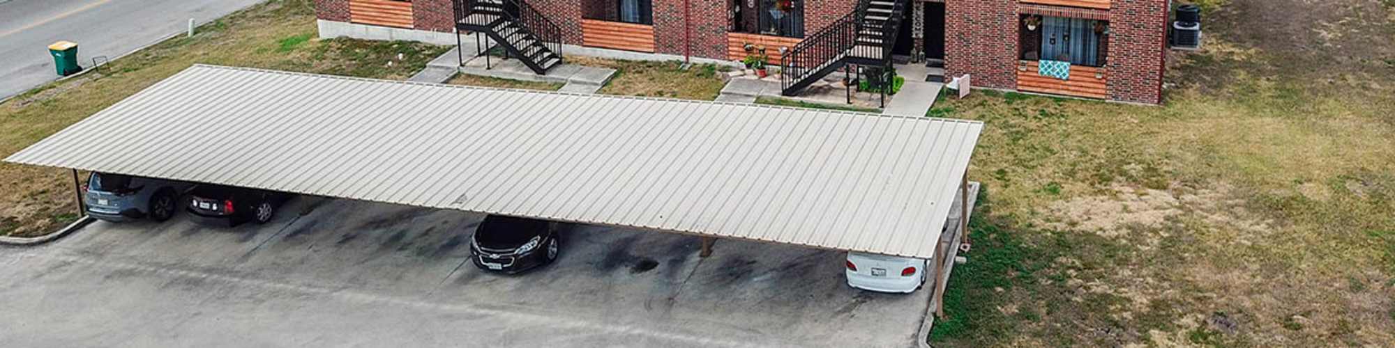 Shaded car parking at Amenities at Avenue at Converse in Converse, Texas 