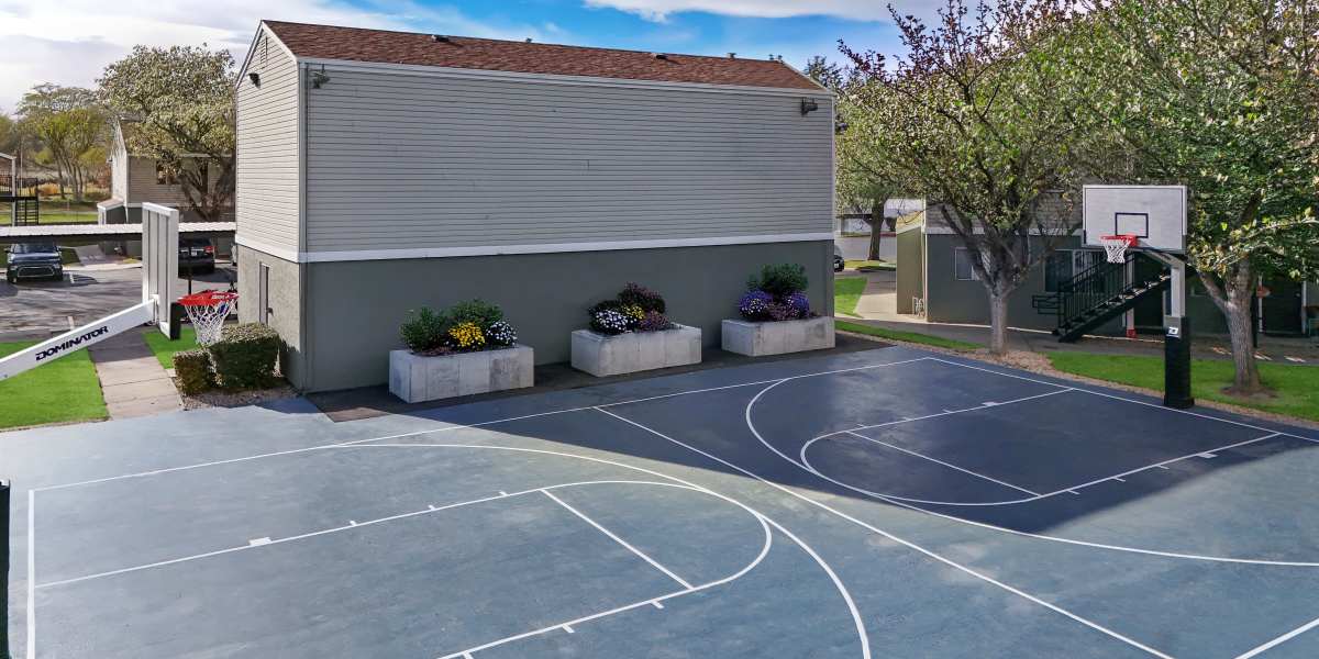 Outdoor sports court at Callaway Apartments in Taylorsville, Utah