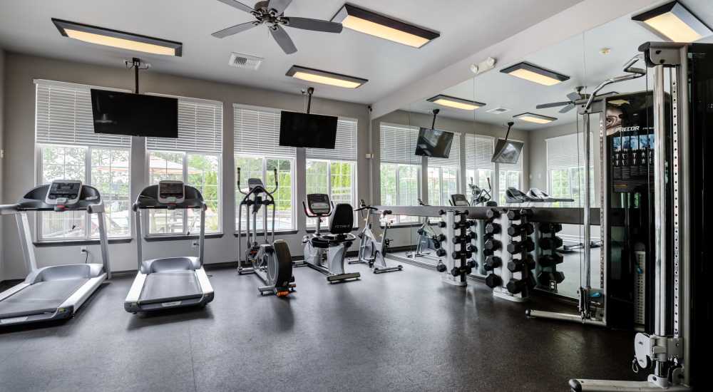 Fitness center at The Knolls at Inglewood Hill in Sammamish, Washington