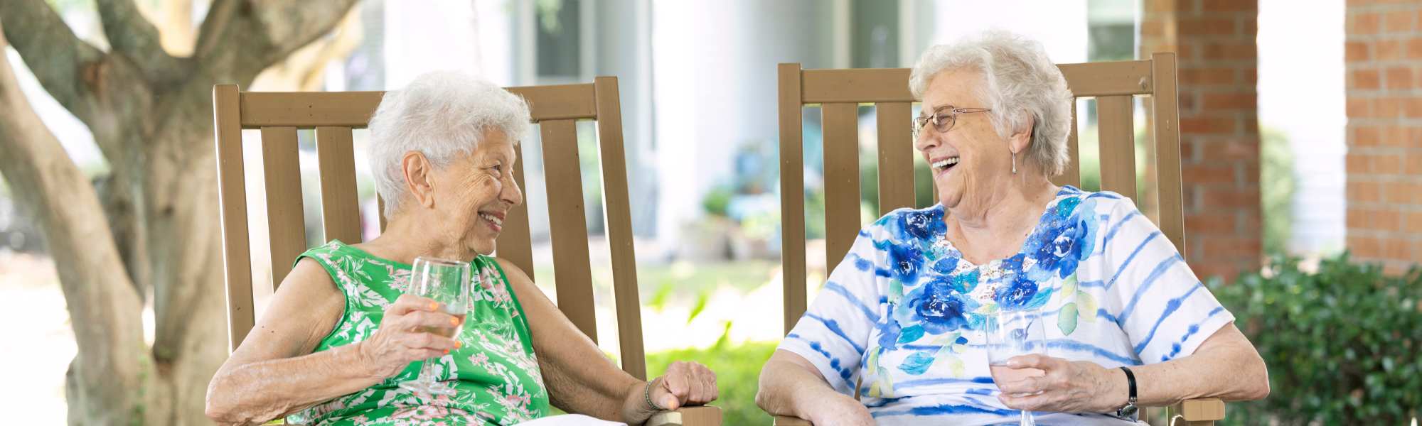 Women walking in the park at The Barclay at Whiskey Road in Aiken, South Carolina