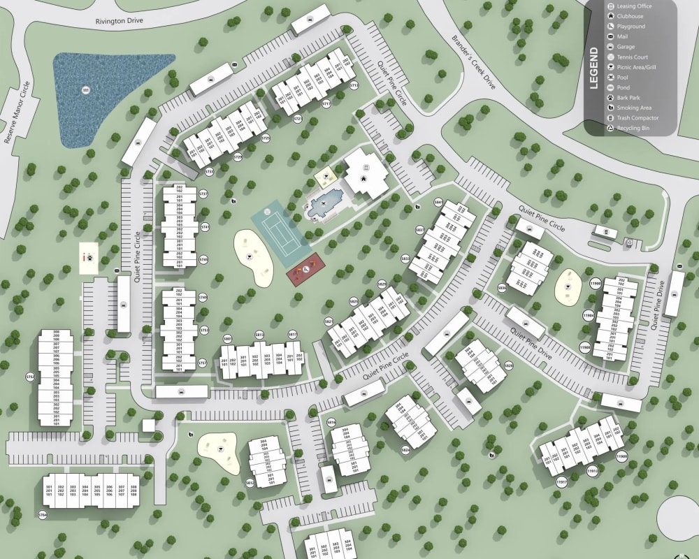 Sitemap of River Forest in Chester, Virginia