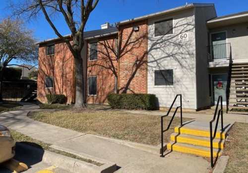 Exterior view of apartment at Peters Colony in Carrollton, Texas