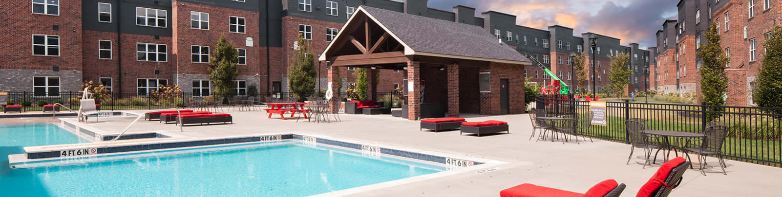 View amenities at Trifecta Apartments in Louisville, Kentucky.