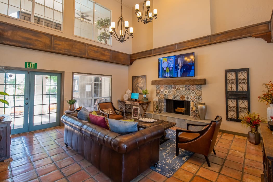 The clubhouse at Barcelona Apartments in Tulsa, Oklahoma