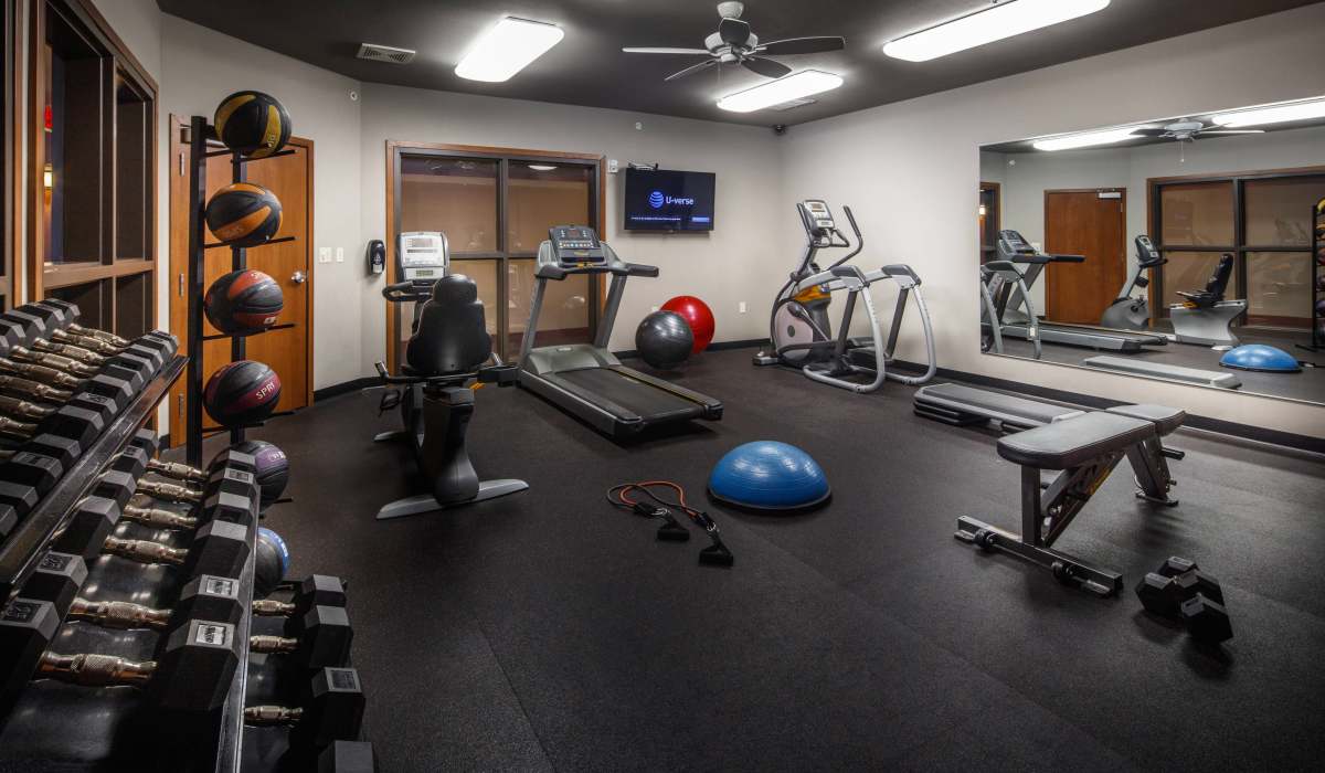 Fitness center at The Ideal in Madison, Wisconsin