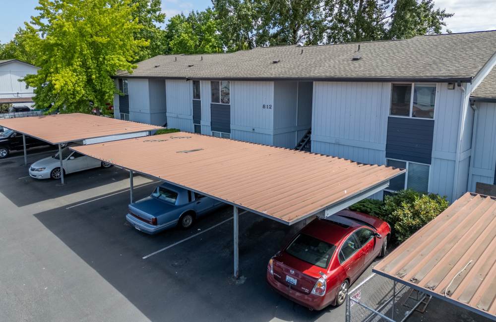 Carport parking view at Olympic Village