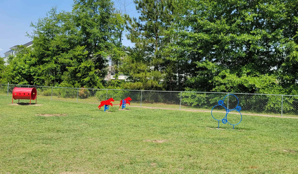 Dog park at Palisades at Carters Mill in Sumter, South Carolina