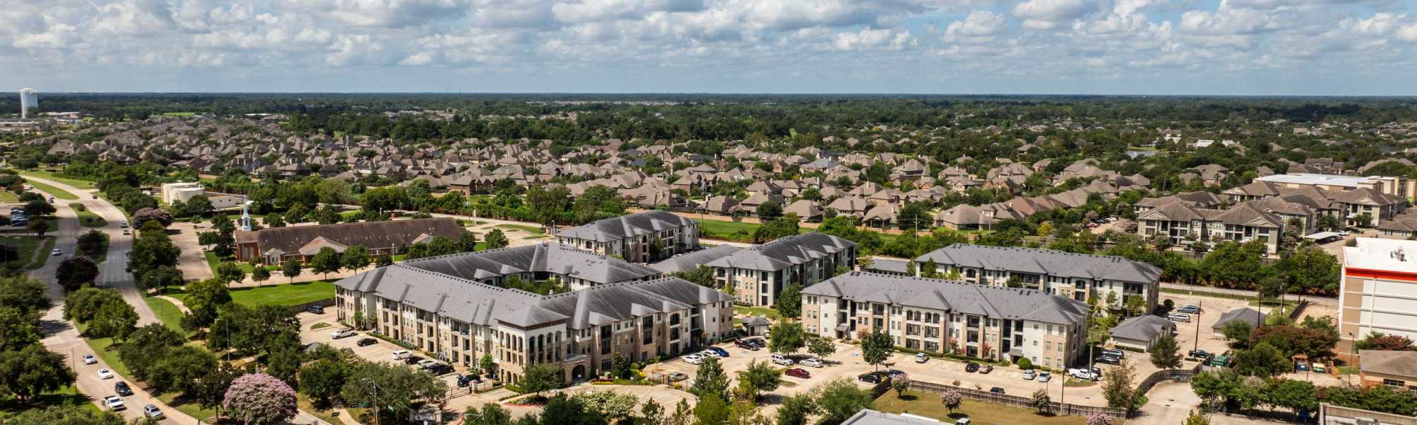 Neighborhood at Olympus at Waterside Estates in Richmond, Texas