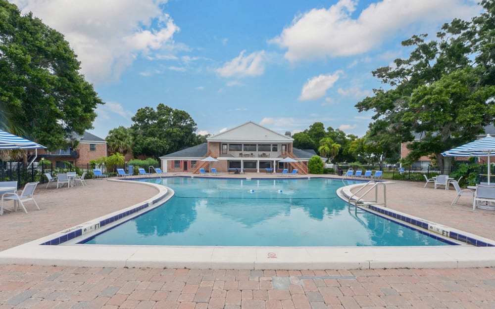 Swimming pool at Reserve at Lake Pointe Apartments & Townhomes in St Petersburg, Florida
