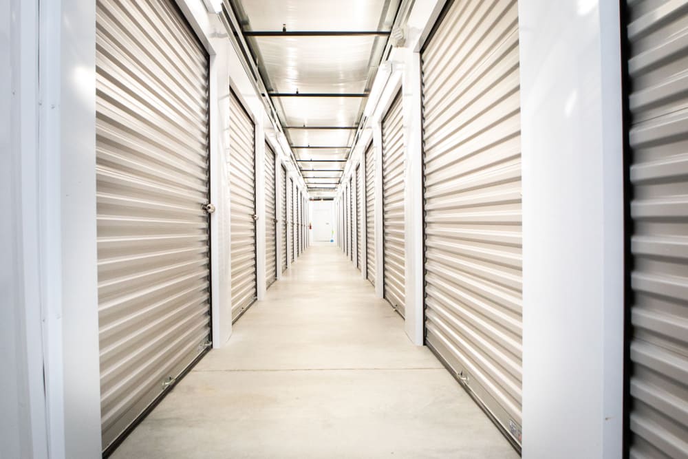 Indoor storage units at AAA Self Storage of Clemmons in Clemmons, North Carolina