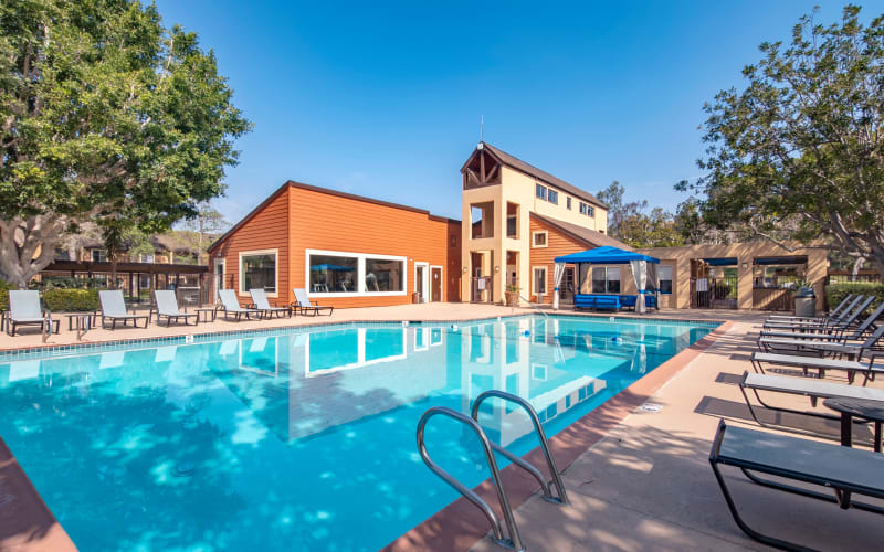 Entrance to the pool area at Terra Nova Villas in Chula Vista, California