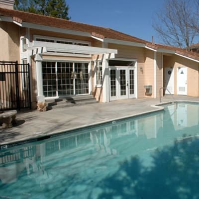 the swimming pool at River Place in Lakeside, California