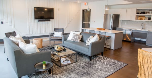 Community lounge at Belcourt Park in Nashville, Tennessee