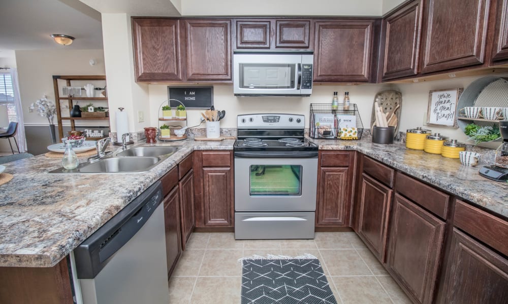 Kitchen at Tuscany Place in Lubbock, Texas