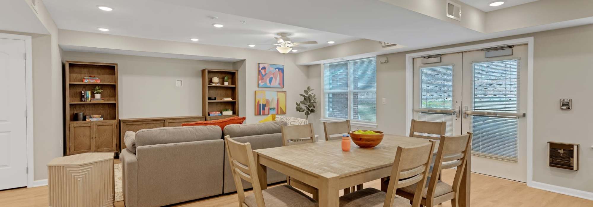 Community clubhouse at Robinson Overlook in Columbia, Maryland