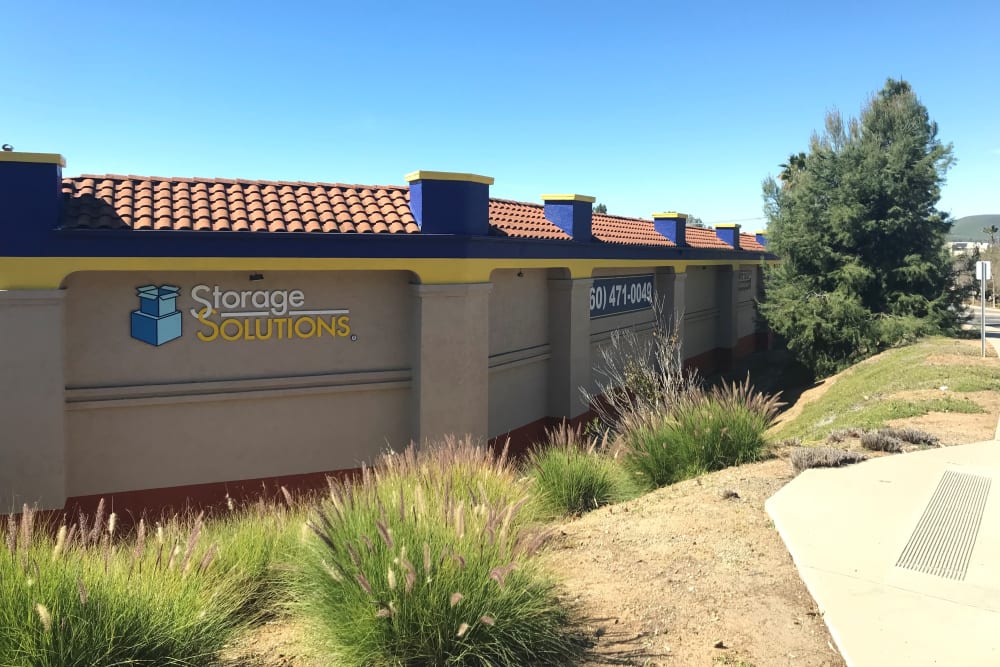 Corner view of Storage Solutions in San Marcos, California