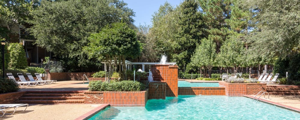 The community swimming pool at Regency Gates in Mobile, Alabama