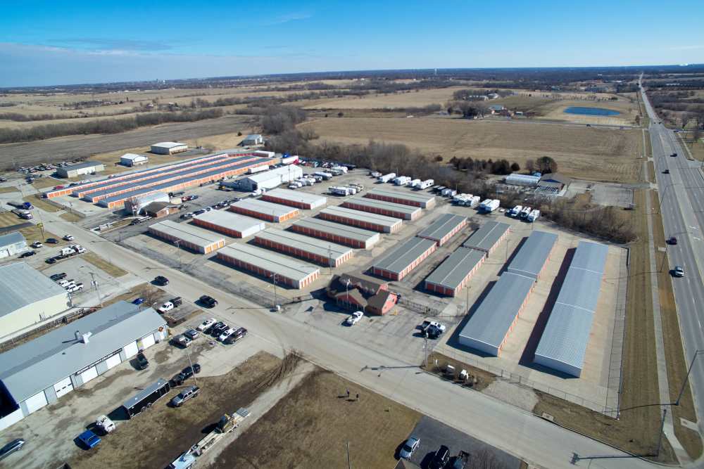 Storage units at American Self Storage in Raymore Missouri