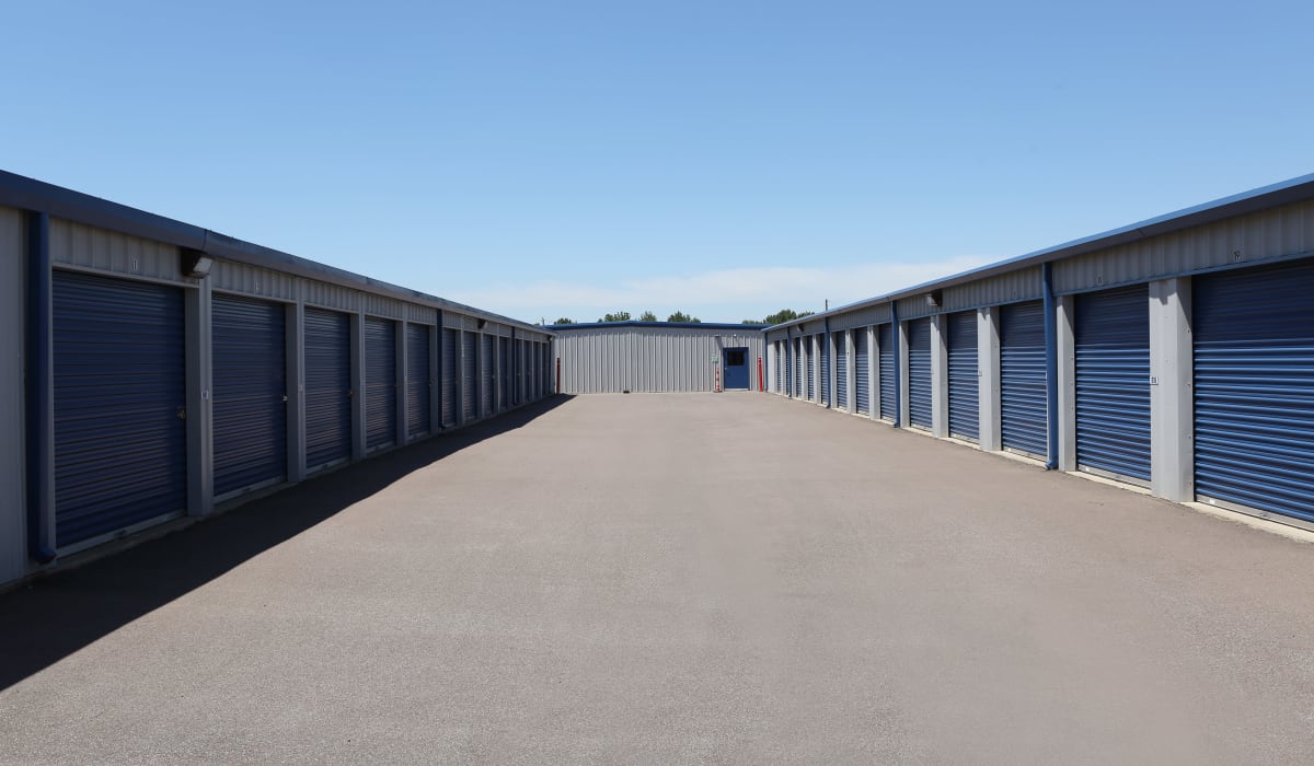Exterior units at Midgard Self Storage in Oakland, Tennessee