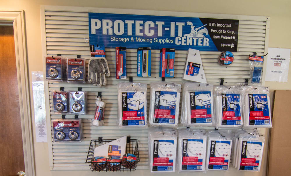 Packing supplies at Prime Storage in Draper, Utah