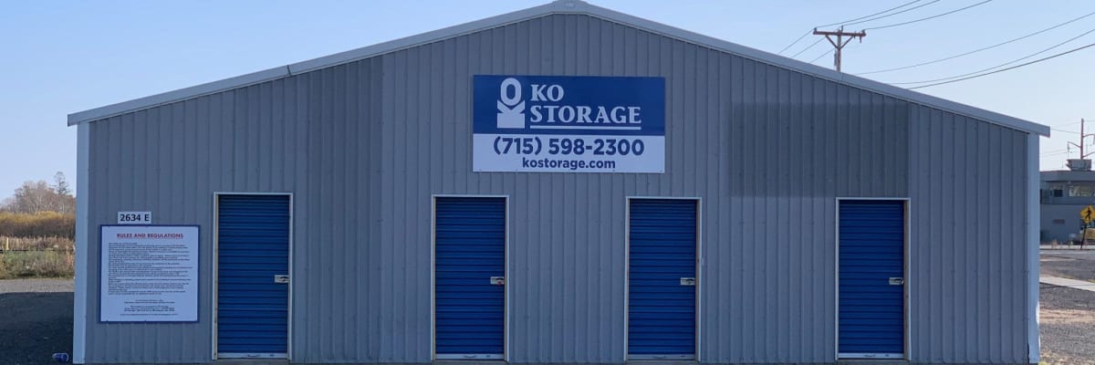 Boat and auto storage at KO Storage in Superior, Wisconsin