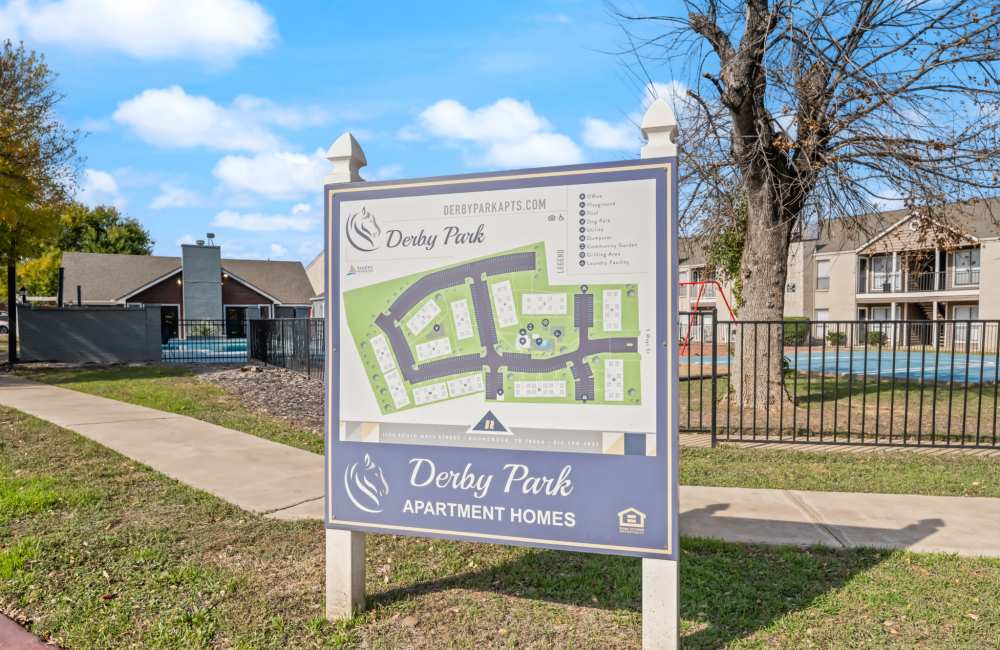 Sitemap at Derby Park Apartments in Round Rock Texas
