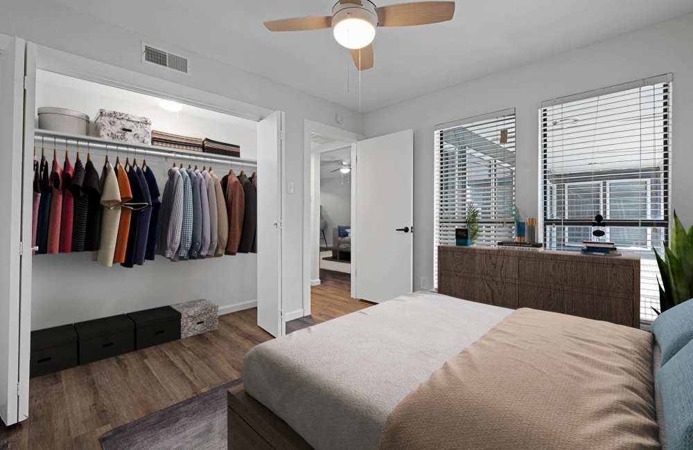 Washer and dryer at The Alista Apartments in Dallas, Texas, 