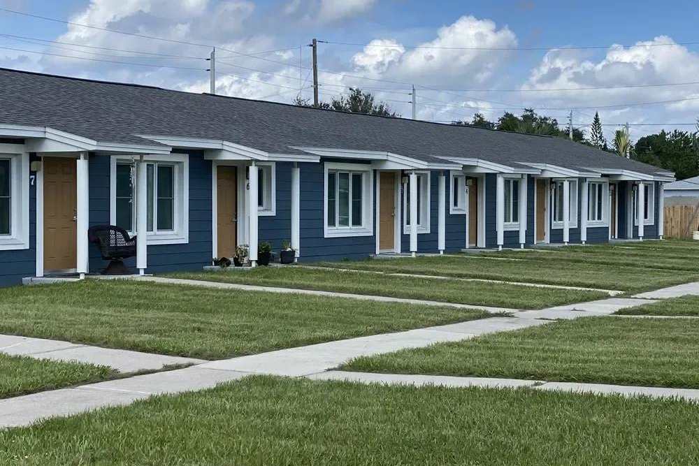 Exterior view of the community at Pineda Village in Cocoa, Florida