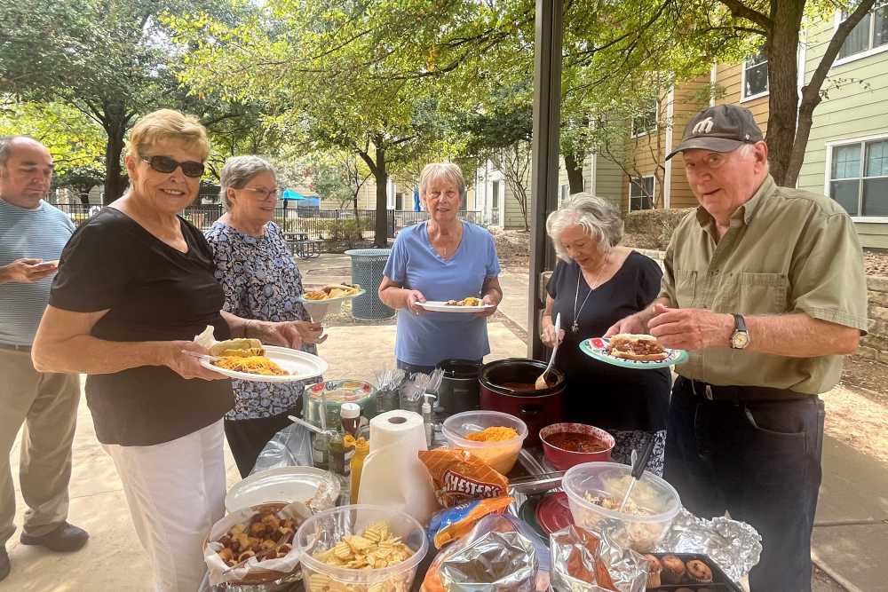 Senior Cook Out resident event in Georgetown