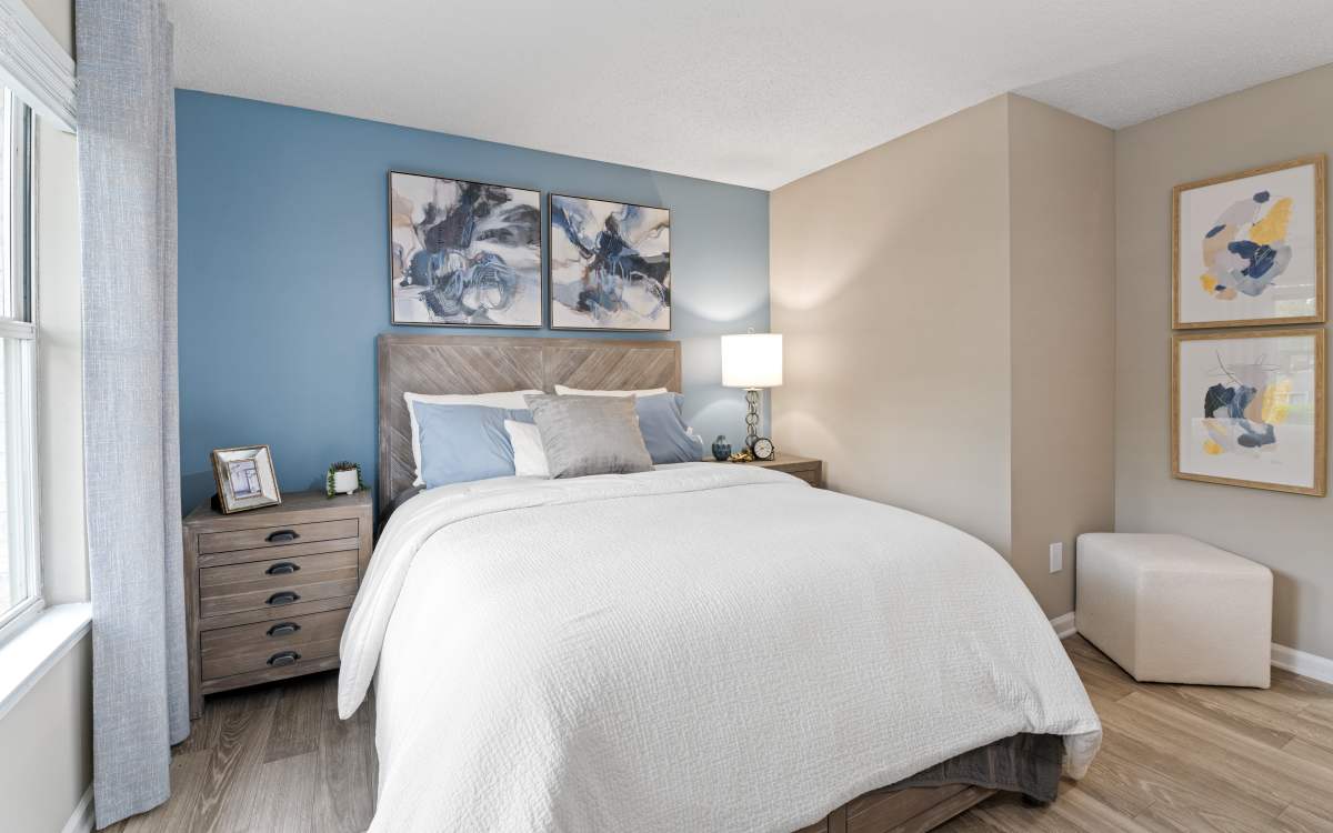 Furnished bed room at Vetra Asheville in Arden, North Carolina