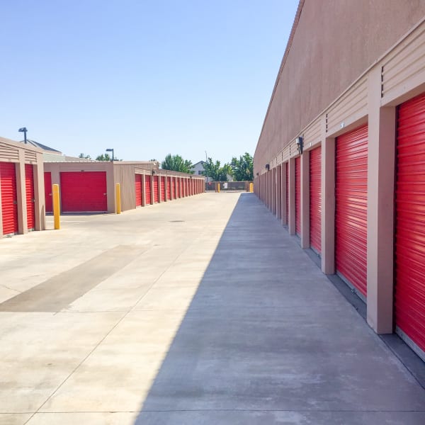 Storage units at StorQuest Self Storage in Arlington, Texas