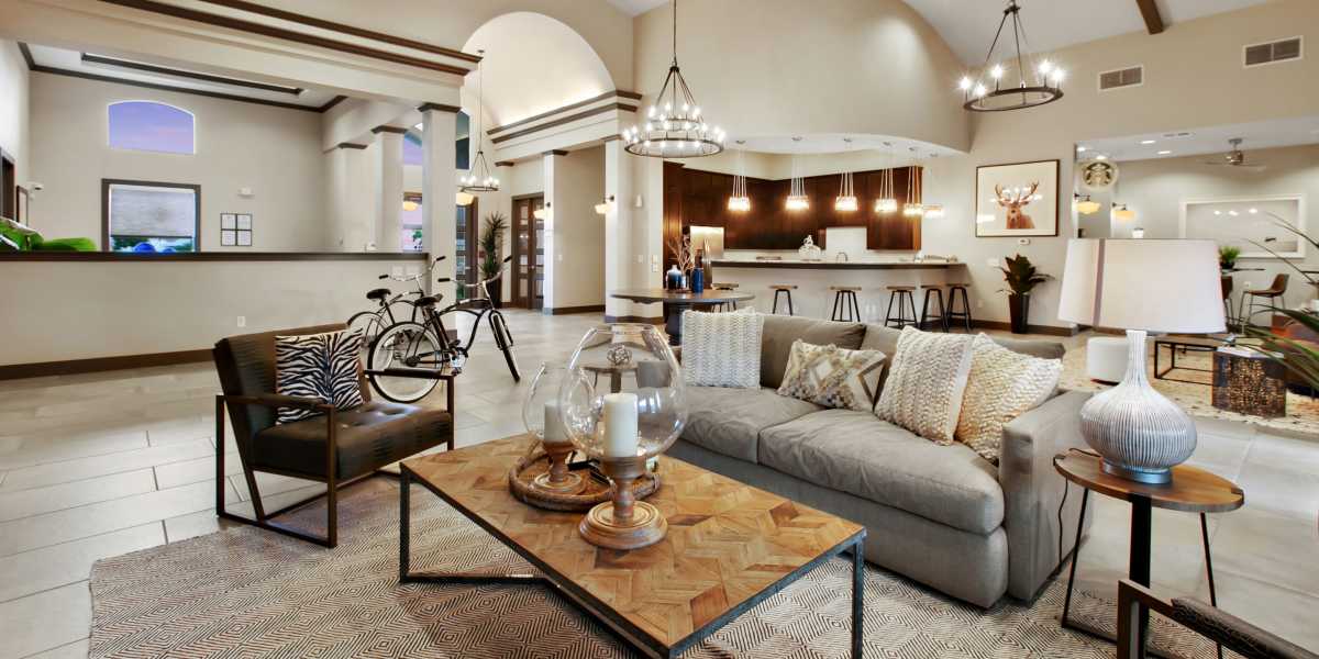 Community clubhouse at Canyon House in New Braunfels, Texas