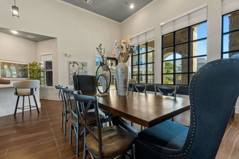 Beautiful resident clubhouse at Auberge of Burleson in Burleson, Texas