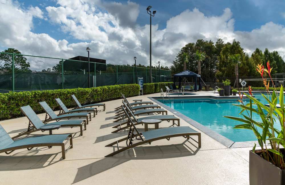 Spacious, modern swimming pool  at Highpoint Club in Orlando, Florida