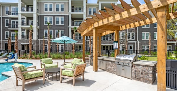 Pool seating at The Heyward in Charleston, South Carolina