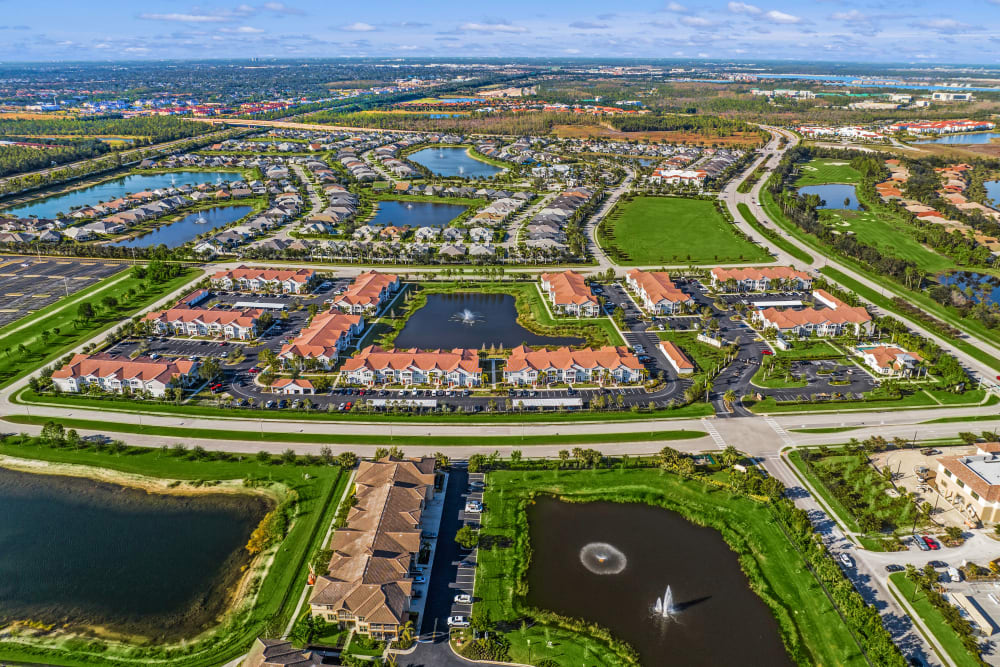 Aerial view of Waterline Estero, Estero, Florida