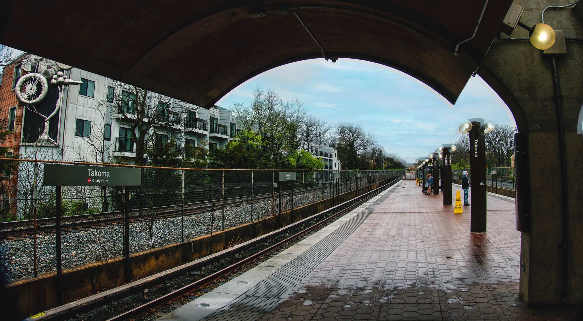 Rail Track at Metro Village in Washington, District of Columbia
