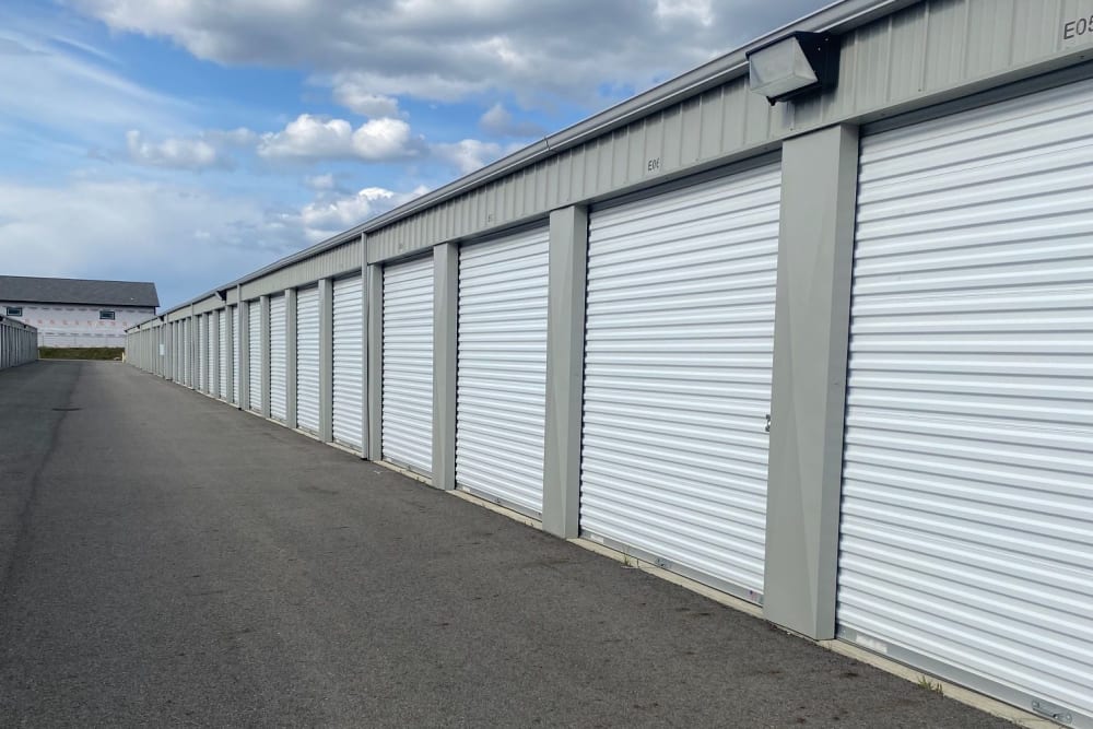 Exterior units available at BuxBear Storage Hayden in Hayden, Idaho