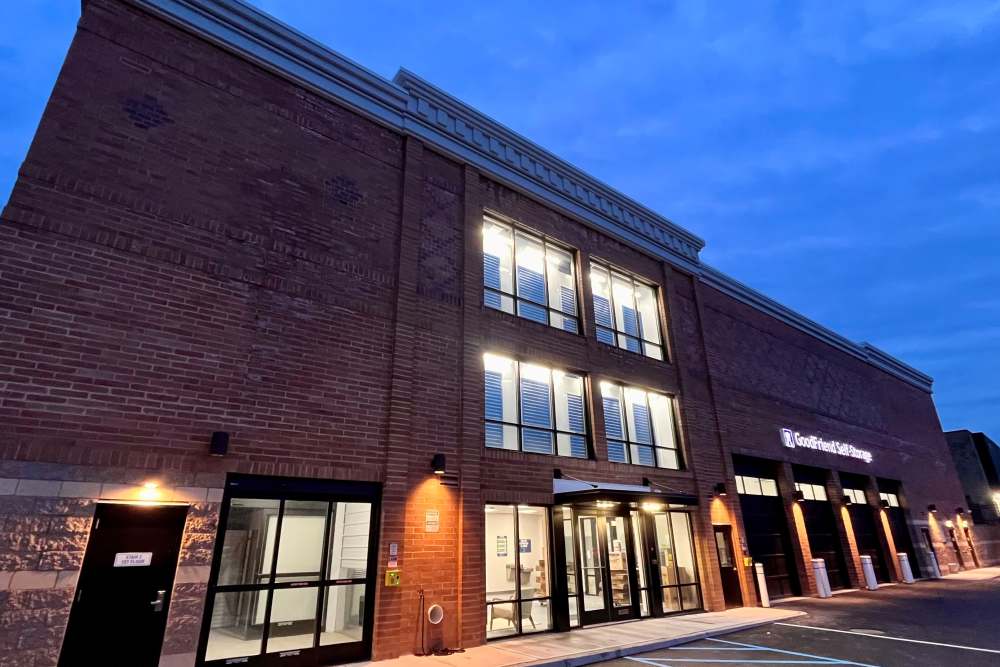 The exterior of our storage facility at GoodFriend Self-Storage Bedford Hills in Bedford Hills, New York