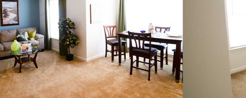 Interior of a community apartment at Lodge at Lakeshore in Greensboro, North Carolina