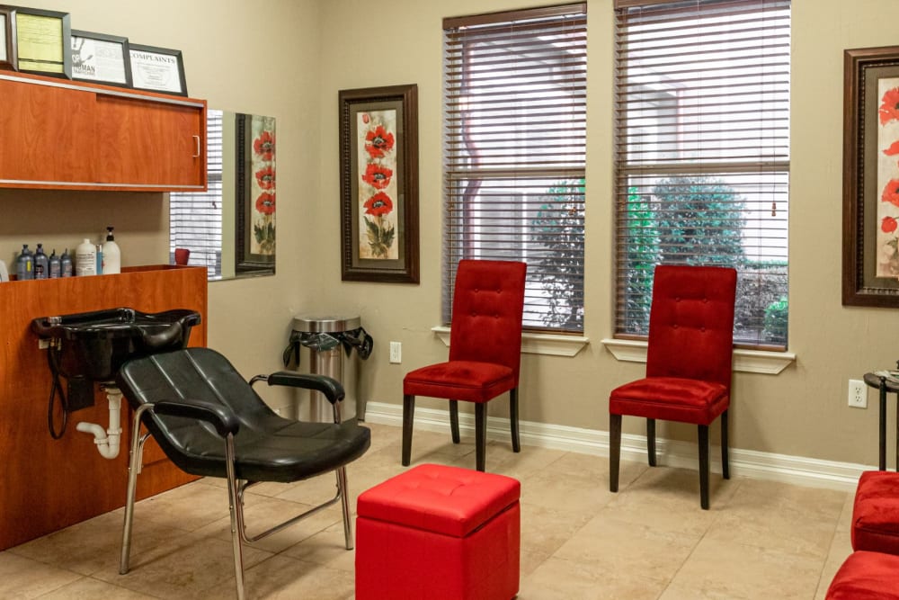 Resident salon at Marquis Rockwall in Rockwall, Texas