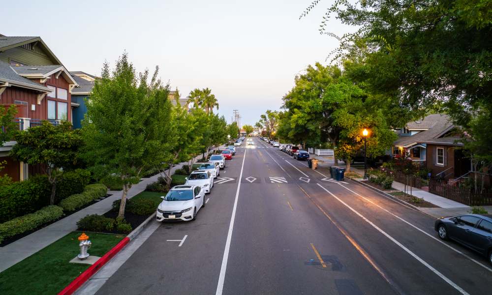 Apartment surroundings at LINQ Midtown in Sacramento, California